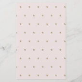 Stars & Clouds Word Scramble Baby shower Roze game (Achterkant)