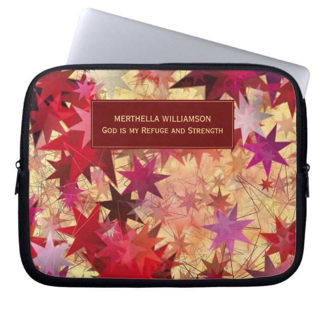 STARS CLUSTER Persoonlijke Christelijke scripts Laptop Sleeve (Voorkant)