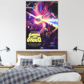 Stars Collision Rainbow Explosion Canvas Afdruk (Insitu (Slaapkamer))