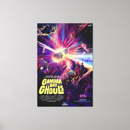 Stars Collision Rainbow Explosion Canvas Afdruk (Voorkant)