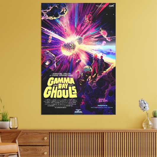 Stars Collision Rainbow Explosion Canvas Afdruk (Insitu (Woonkamer))