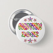 Stars Computers Rock Ronde Button 5,7 Cm (Voorkant /achterkant)