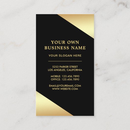 Stars Confetti Fragrance Gold Foil Parfumfles Visitekaartje (Achterkant)