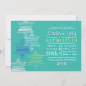 STARS CONNECTING Bat Mitzvah Invitation Kaart (Voorkant)