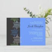 STARS CONNECTION Bar Bat Mitzvah Invitation Kaart (Staand voorkant)