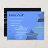 STARS CONNECTION Bar Bat Mitzvah Reception Card Kaart (Voorkant / Achterkant)