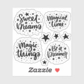 Stars & Constellations Sweet Dreams Gezegden Sticker (Vel)