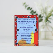 Stars Cookout Uitnodiging (Staand voorkant)