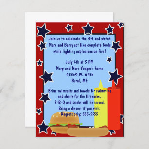 Stars Cookout Uitnodiging