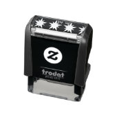 Stars Custom Afbeelding Tekst Zelfinking Rubber St Zelfinktende Stempel (Product)