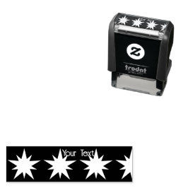 Stars Custom Afbeelding Tekst Zelfinking Rubber St Zelfinktende Stempel