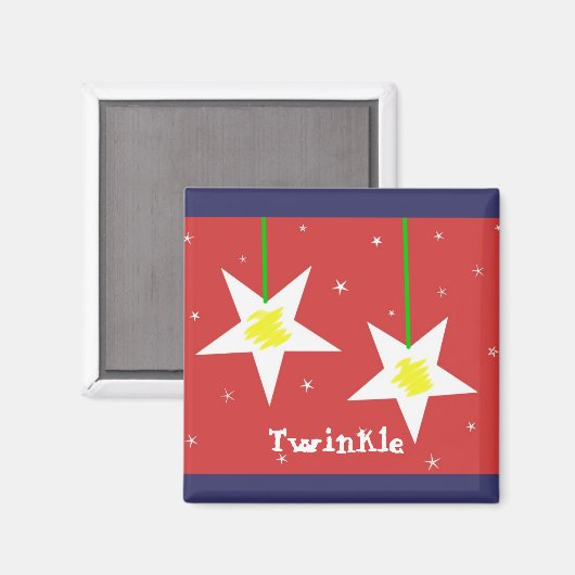 Stars dat Twinkle Magneet (Voorkant / Achterkant)