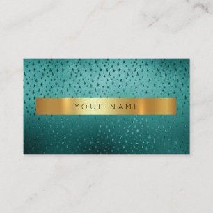 Stars Deep Green Golden Stripes Vip Glam Visitekaartje