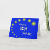 Stars Design Personalised 101st Birthday Card Kaart (Voorkant)