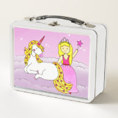 Stars & Diamond Princess & Unicorn Lunch box (Voorkant)