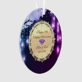 Stars Diamonds 50th Wedding Jubileum Ornament (voorkant)