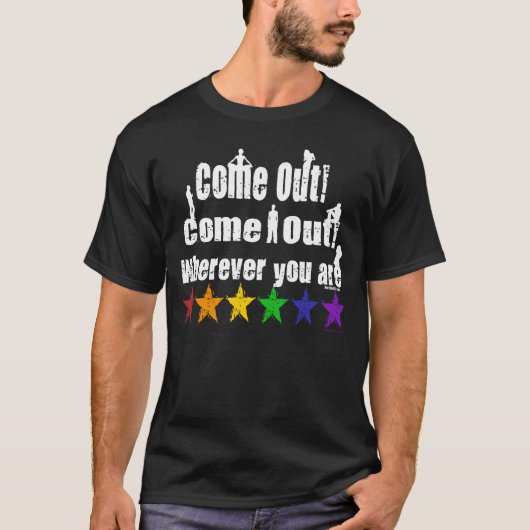 Stars donker uitpakken t-shirt (Voorkant)