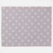 Stars elegant Paarse kleuren creatief modern Fleece Deken (Voorkant (Horizontaal))