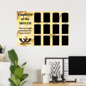 stars employee of the month 4X6 photo display Poster (Thuiskantoor)