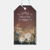 Stars en bruiloft in het Rustic Night Sky Cadeaulabel (Voorkant)