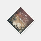 Stars en bruiloft in het Rustic Night Sky Servet (Hoek)