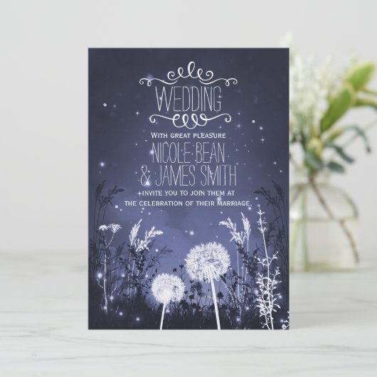 Stars en bruiloft van Twilight Sky Kaart (Staand voorkant)