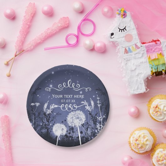 Stars en bruiloft van Twilight Sky Papieren Bordje (Feest)