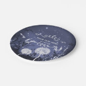 Stars en bruiloft van Twilight Sky Papieren Bordje (Gekanteld)