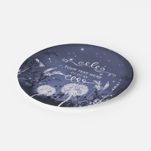 Stars en bruiloft van Twilight Sky Papieren Bordje (Gekanteld)