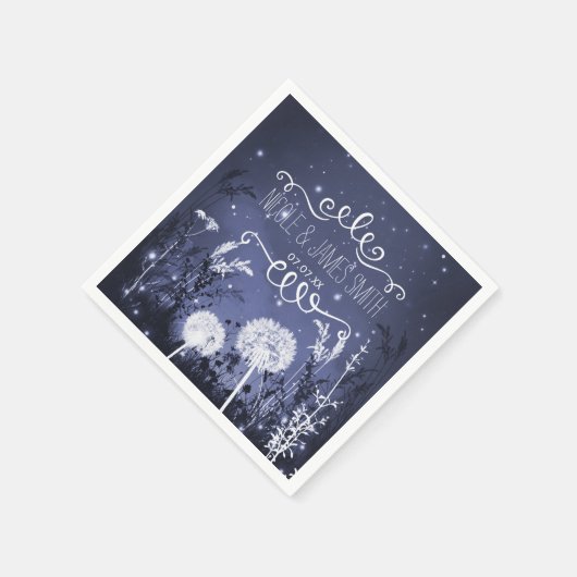 Stars en bruiloft van Twilight Sky Servet (Hoek)