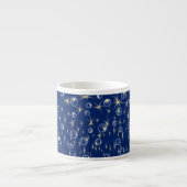 Stars en bubbels vallen espresso kop (Voorkant)