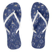 Stars en bubbels vallen teenslippers (Voetbed)