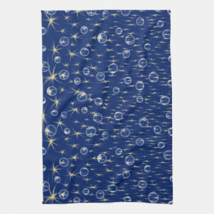 Stars en bubbels vallen theedoek