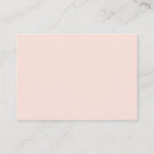 Stars en Clouds roze advies over Baby shower Informatiekaartje (Achterkant)
