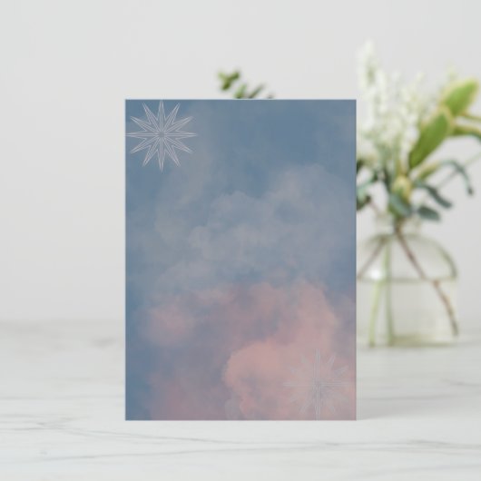 Stars en Clouds Sky Kaart (Staand voorkant)