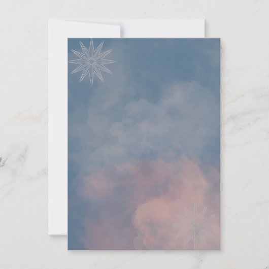 Stars en Clouds Sky Kaart (Voorkant)