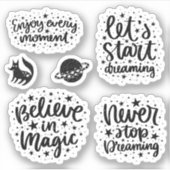 Stars en constellaties genieten van elk moment Gez Sticker (Voorkant)