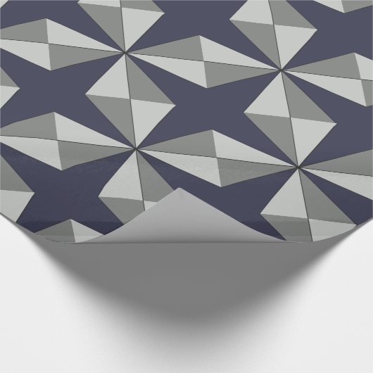 Stars en diamanten elk kleurenpatroon cadeaupapier (Hoek)