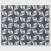 Stars en diamanten elk kleurenpatroon cadeaupapier (Vlak)