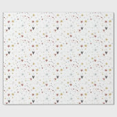 Stars en kunstpapier voor het ompakken van geluid cadeaupapier (Vlak)