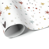 Stars en kunstpapier voor het ompakken van geluid cadeaupapier (Rol Hoek)