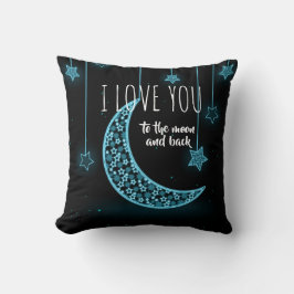 Stars en maan met Citaat Kussen