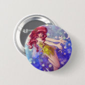 Stars en Moon Fairy Ronde Button 5,7 Cm (Voorkant /achterkant)