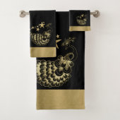 Stars en Peacock Towel Set Bad Handdoek (Insitu)