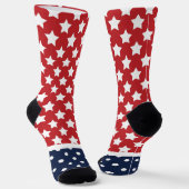 Stars en Polka Dots Red White Blue Sokken (Gebogen)