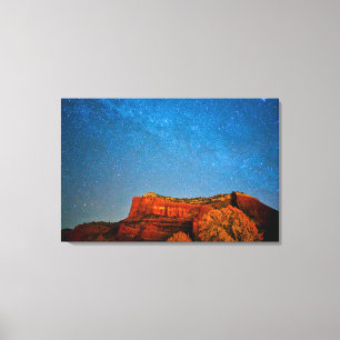 Stars en Red Rock Canvas Afdruk