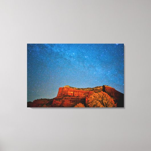 Stars en Red Rock Canvas Afdruk (Voorkant)