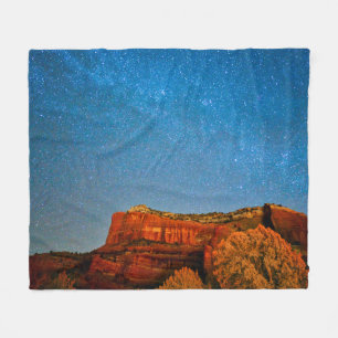 Stars en Red Rock Fleece Deken