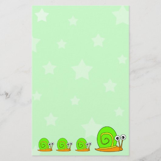 Stars en slakken briefpapier (Voorkant)
