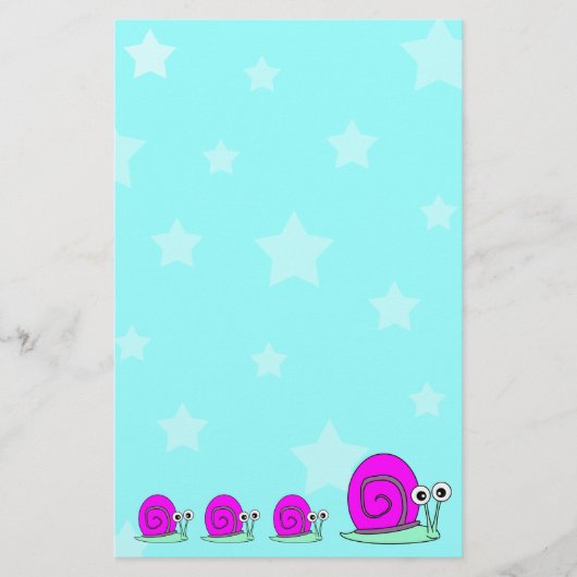 Stars en slakken briefpapier (Voorkant)